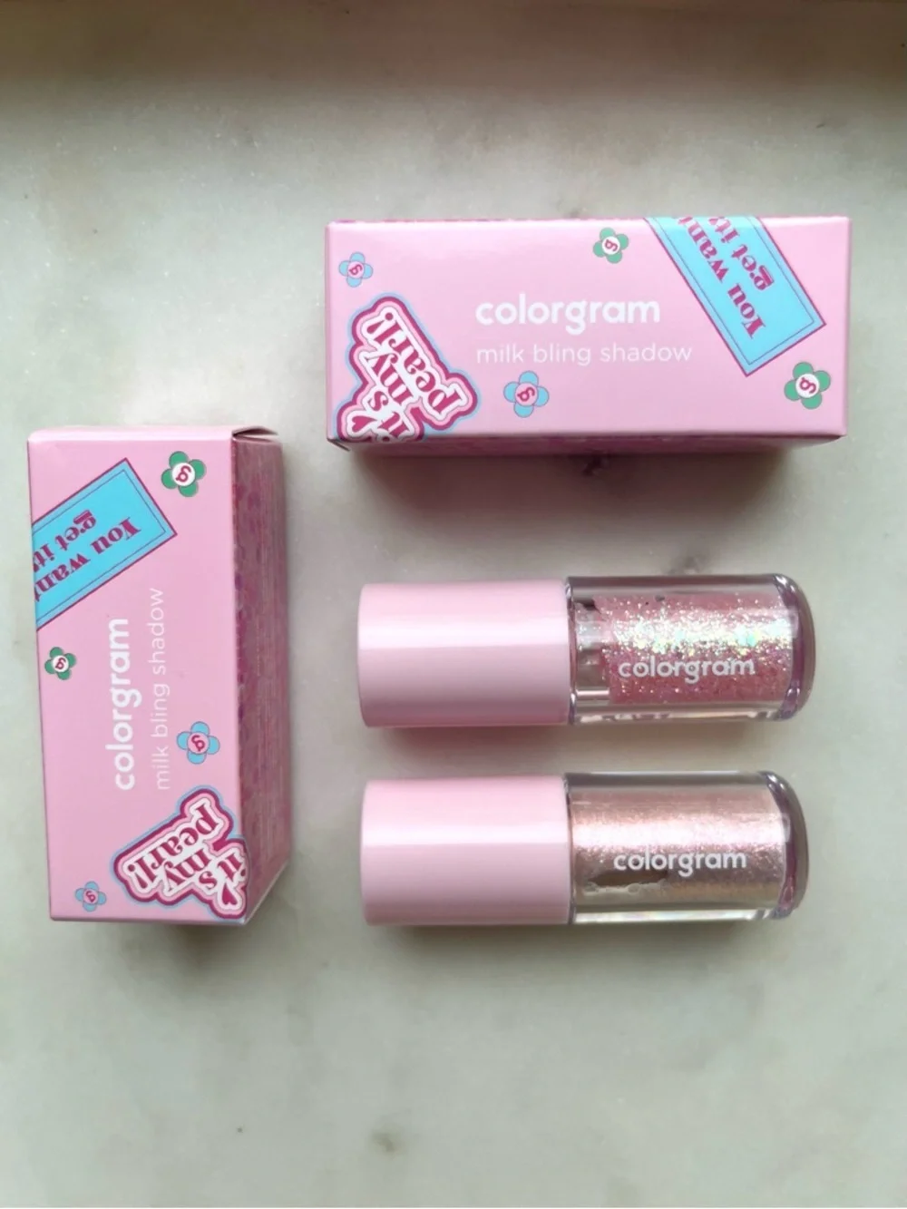💜 SET OF 2, COLORGRAM Liquid Glitter Eyeshadows